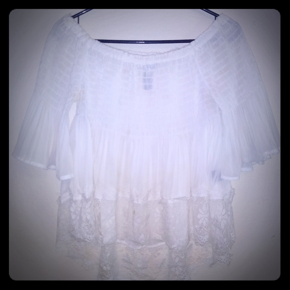 Sheer and Lace Blouse